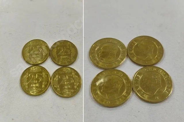 Altın Görünümlü 25 Kuruşlar İnternet Üzerinde Fahiş Fiyatlara Satışa Çıkarıldı