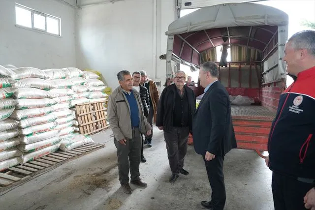 Çubuk'ta çiftçilere 21 ton nohut tohumu dağıtıldı
