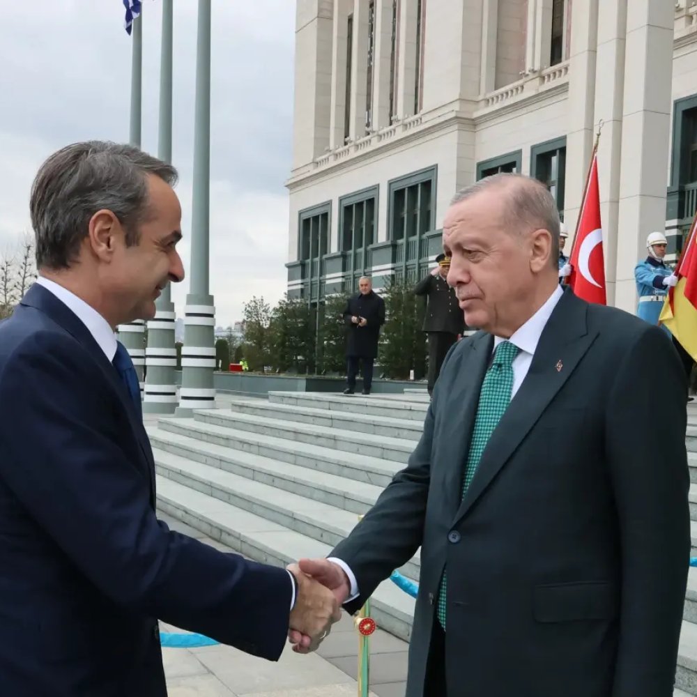 Cumhurbaşkanı Erdoğan, Yunan Başbakanı Miçotakis ile Görüştü