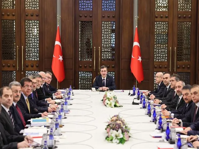 Ekonomi Koordinasyon Kurulu, Cumhurbaşkanı Yardımcısı Yılmaz başkanlığında toplandı-