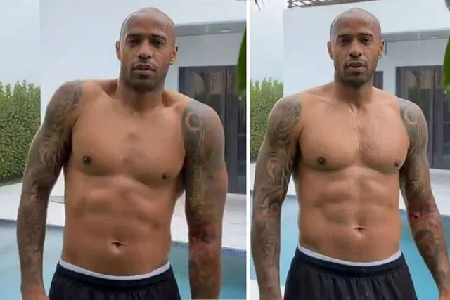 Fransız Efsanesi Thierry Henry 48 Yaşında Gençlere Taş Çıkartıyor: Sosyal Medyada Fit Vücut Çılgınlığı