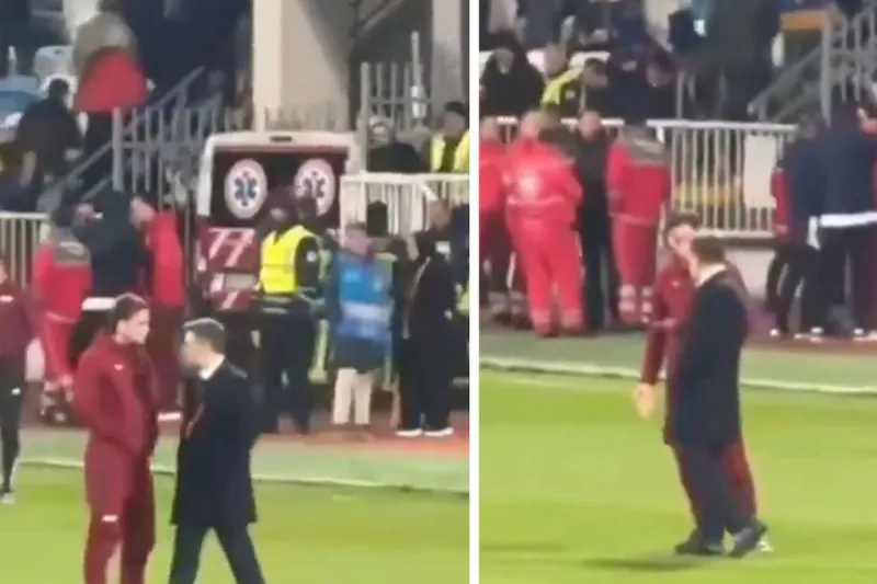 Tarihi maçtan saatler sonra ortaya çıkan görüntü! Yıldız futbolcumuzu kızdıran olay