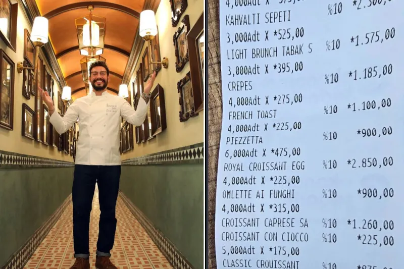 Ünlü Şef Danilo Zanna'nın Restoranı Fiyatları Gündemde